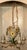 Vintage French Italian Tole Metal Painted Daisy Chandelier For Sale - Image 4 of 9