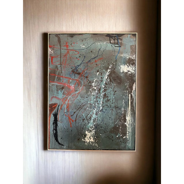 15th Century & Earlier Slate Splatter Abstract For Sale - Image 5 of 6