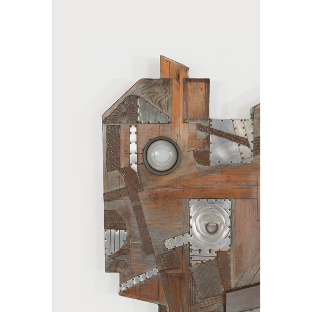 1970s Max Neufeldt Metal Collage – Assemblage Sculpture 1975c For Sale - Image 5 of 8