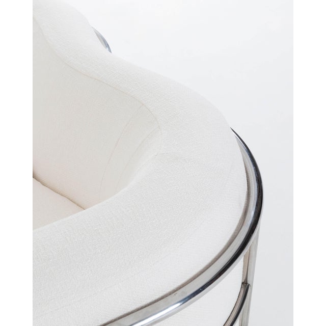 Jonathan De Pas, Donato D'Urbino, and Paolo Lomazzi Pair of Onda 3-Seater Sofas for Zanotta in French Bouclé, 1970 For Sale - Image 9 of 12