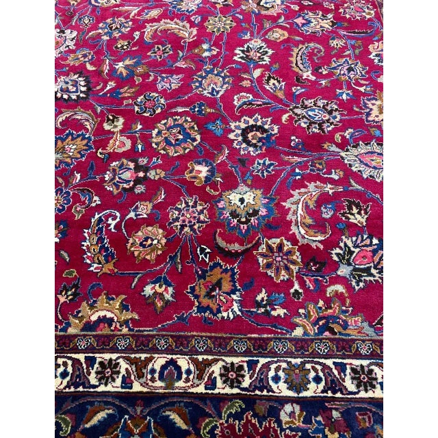 1960s Old Persian Mashad Area Rug 11'6" X 16'9" For Sale - Image 4 of 13