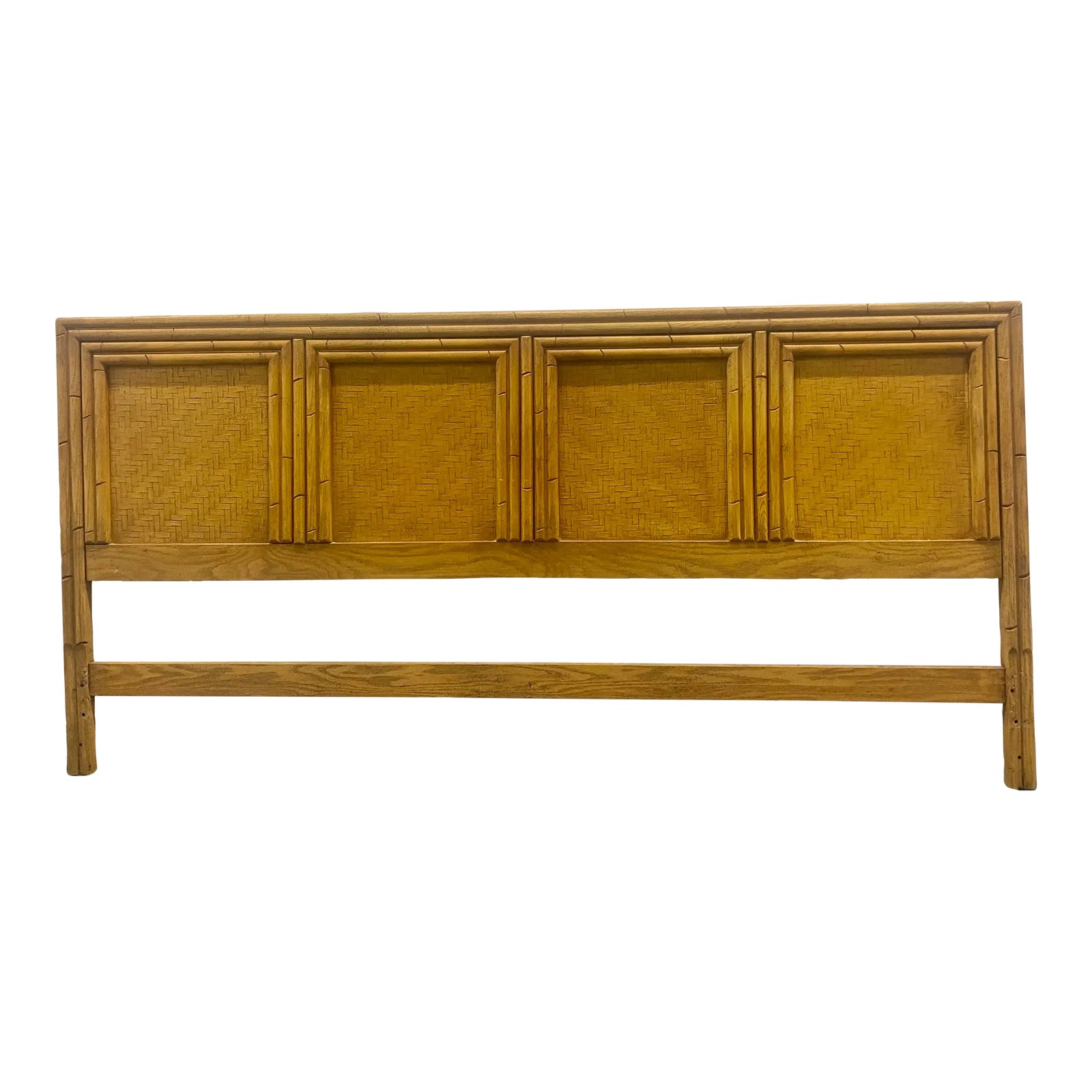 1970s King Size Faux Bamboo Headboard Chairish