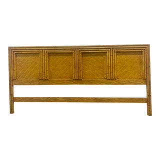 1970s King Size Faux Bamboo Headboard For Sale