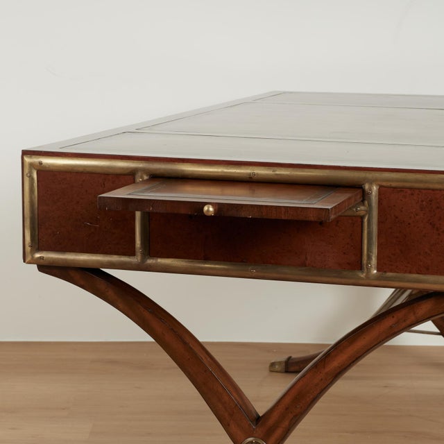 Vintage Leather Top Desk From the Hemmingway Collection by Thomasville For Sale - Image 16 of 18