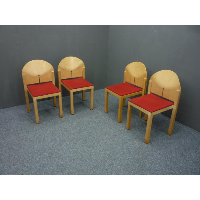 Postmodern Dining Chairs by Arno Votteler, 1980s, Set of 4 For Sale - Image 14 of 14