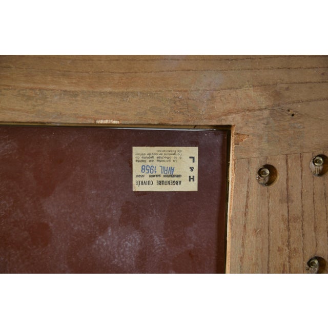 Modern Mahogany Veneer Mirror, 1950s For Sale - Image 6 of 8