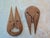Brown 1970s Vintage Mid-Century Modern Abstract Teak Wood Wall Masks - A Pair For Sale - Image 8 of 12