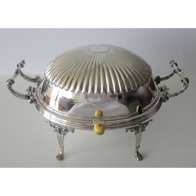 Vintage: C.1890's-1920's W.M.S. & Sons, Ltd., Silver plate Victorian era, hand-crafted, domed, footed, rollover-top,...