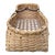 Hand-Woven Oak Splint Basket With Horse Bit Handle by Elizabeth Worley For Sale - Image 4 of 13