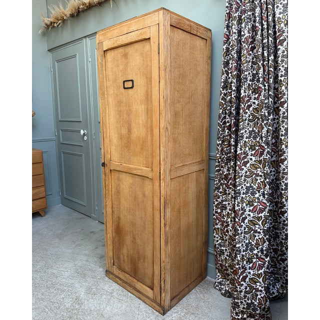 Vintage Oak Bonnetière, 1950s For Sale - Image 8 of 14
