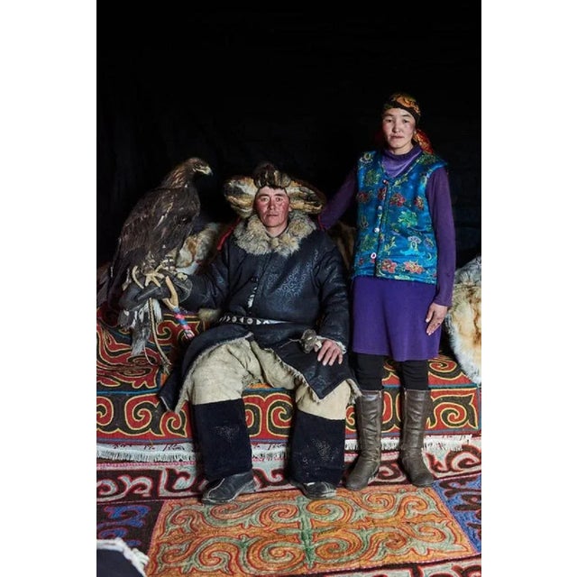 Tuul & Bruno Morandi, Mongolia, Bayan-Ulgii, Eagle Hunter, Photographic Paper, in Flawless conditions. Designed from 2000...