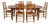 Leopold Stickley Colonial Style Cherry Dining Set W/6 Ladderback Chairs For Sale