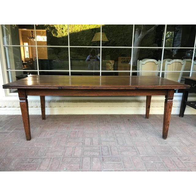 English Antique Wood Dining Table Chairish