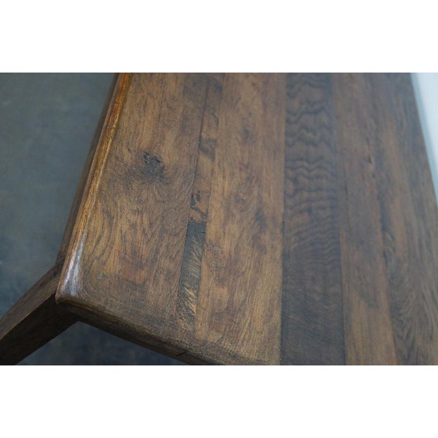 Antique French Oak Farmhouse Dining Table, Late 19th Century For Sale - Image 5 of 15