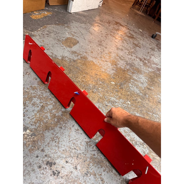 Blu Dot 2d:3d Coat Rack, Fire Engine Red For Sale In San Francisco - Image 6 of 12