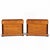 Wood Mid-Century Biedermeier Style Maple & Ebonized Chests by Bethlehem Furn. - Pair For Sale - Image 7 of 7