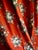 French 1970 Pair of Floral Rust Linen Curtains For Sale - Image 4 of 13