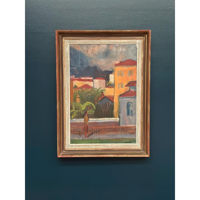 Åke Liljeson, Canvas Southern Landscape, 1960s, Oil on Canvas For Sale - Image 13 of 18