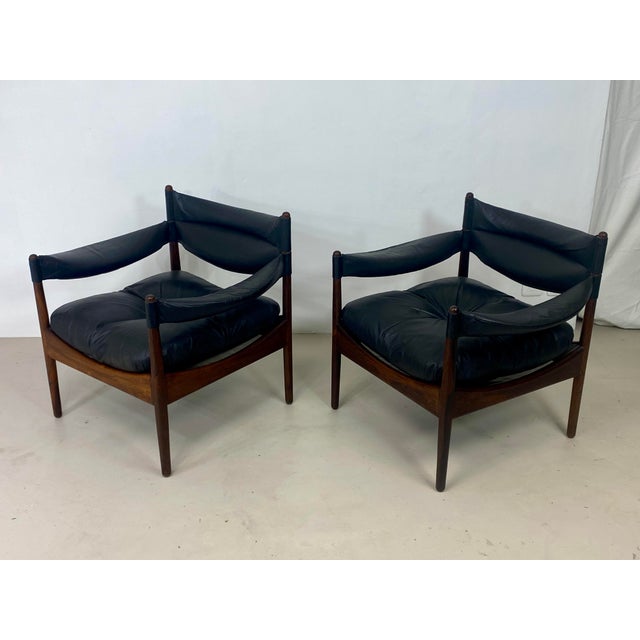 1960s Lounge Chairs and Modus Coffee Table by Kristian Vedel for Søren Willadsen, 1960, Set of 3 For Sale - Image 5 of 18