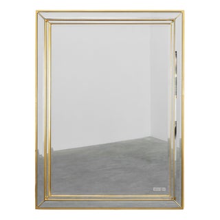 20th Century Hollywood Regency Metal Mirror by Deknudt, Belgium, 1980s For Sale