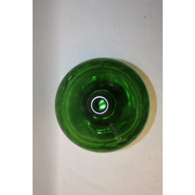 Mediterranean Glass Bottle Green Demi Jon Transparent 1950s For Sale - Image 3 of 12