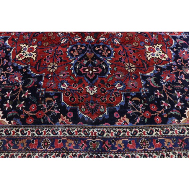 Antique Persian Mashhad Rug - 10'06 X 19'07 For Sale - Image 4 of 9