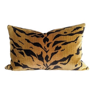 Clarence House Tanzania Tigre 16" x 24" Lumbar Pillow - Single For Sale