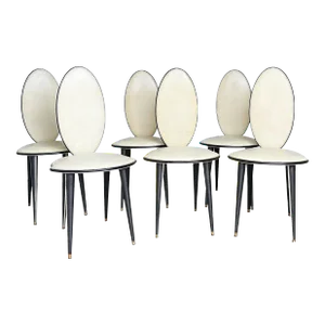 Italian Dining Chairs by Umberto Mascagni for Harrods London - Set of 6