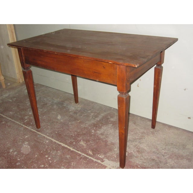 Vintage Rustic Wood Desktop Table Chairish