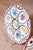 19th Century Eight French Quimper 19th Century HB Manufacture Oyster Plates with Floral Motif For Sale - Image 5 of 7