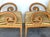 Pair French Modern Carved Feather Scroll Arm Lounge Chairs, Style Maison Jansen For Sale - Image 15 of 18