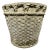 French Mid Century Cast Stone Woven Basket Planters - Set of 2 For Sale In Miami - Image 6 of 7