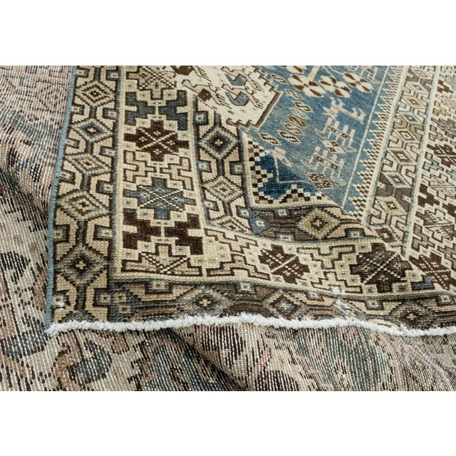 Blue Turkish Vintage Rug 4'9" x 8'11" #17605 For Sale - Image 8 of 8