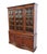 Traditional High End Vintage Solid Mahogany Traditional Style 56" China Cabinet W. Bubble Glass For Sale - Image 3 of 13