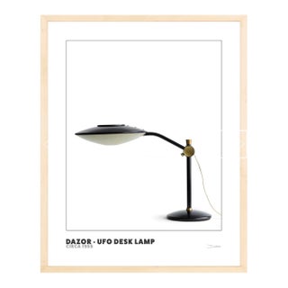 Dazor Ufo Desk Lamp - Mid-Century Design Photograph (Framed 16x20 Print) For Sale