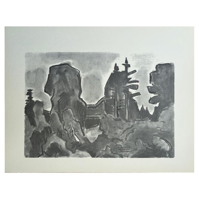 Schmidt-Rottluff, Composition, 1966, Lithograph For Sale - Image 7 of 7
