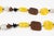 Angela Caputi Angela Caputi Extra-Long Necklace Faux-Wood and Textured Yellow Resin Beads For Sale - Image 4 of 12