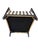 Modern Club Lounge Chair With Ebony Frame and Custom Stripe Upholstery For Sale - Image 10 of 10