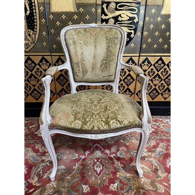 Louis XV Armchairs, Set of 10 For Sale - Image 3 of 9