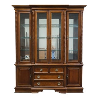 Stanley Furniture Italian Traditional Style 69" Buffet W. Lighted Display China Cabinet 209-11-111 / 209-11-211 For Sale