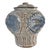 Studio Art Pottery Scraffito Blue and Gray Vase 7.25" For Sale