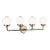 Ian Fowler By Visual Comfort Studio Cafe 4-Light Bath Vanity Sconce in Satin Brass For Sale