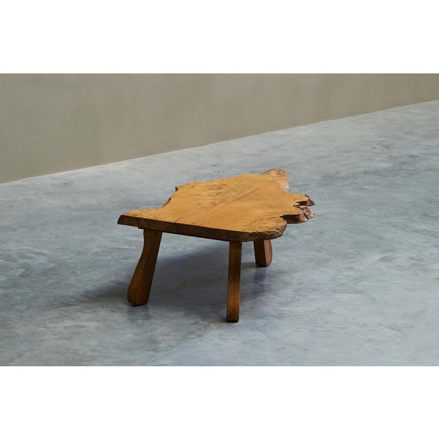 Live Edge Coffee Table in Baltic Pine, Europe, 1960s For Sale - Image 8 of 16