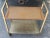 Mid-Century Brass and Formica Rolling Cart For Sale - Image 4 of 5