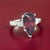 Metal Natural Tourmaline Diamond Ring Size 7 14k W Gold 4.8 TCW Certified For Sale - Image 7 of 18