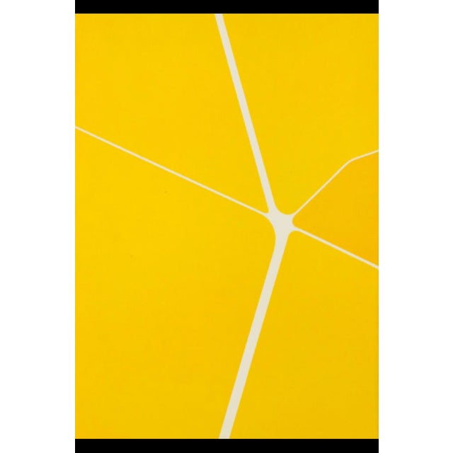 Pablo Palazuelo - Yellow Abstraction - Original lithograph in color, especially created for Dlm publication in 1974. Size:...