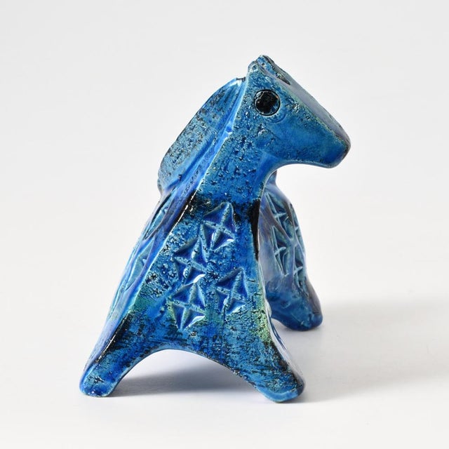 1960s Rimini Blu Horse Figurine by Aldo Londi for Bitossi, 1960s For Sale - Image 5 of 12