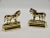 Late 19th Century Antique English Gilt Brass Shire Horse Mantle Decorations, a Pair For Sale - Image 5 of 6