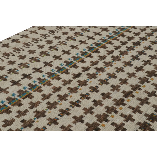 Not Yet Made - Made To Order Rug & Kilim’s Moroccan Style Rug in White & Beige-Brown - 12'x15' For Sale - Image 5 of 7