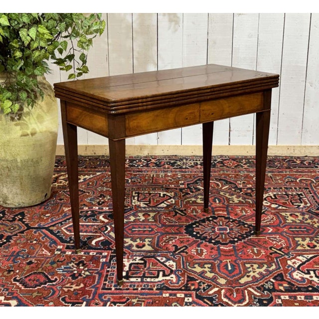 Wood 19th Century Games Table in Mahogany and Walnut For Sale - Image 7 of 18